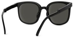 Sulaika Faltbar Schwarz Quadratisch Sonnenbrille4