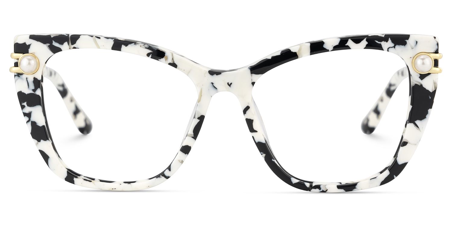 Victor Marmor Cateye Gemischte-Materialien Brille2