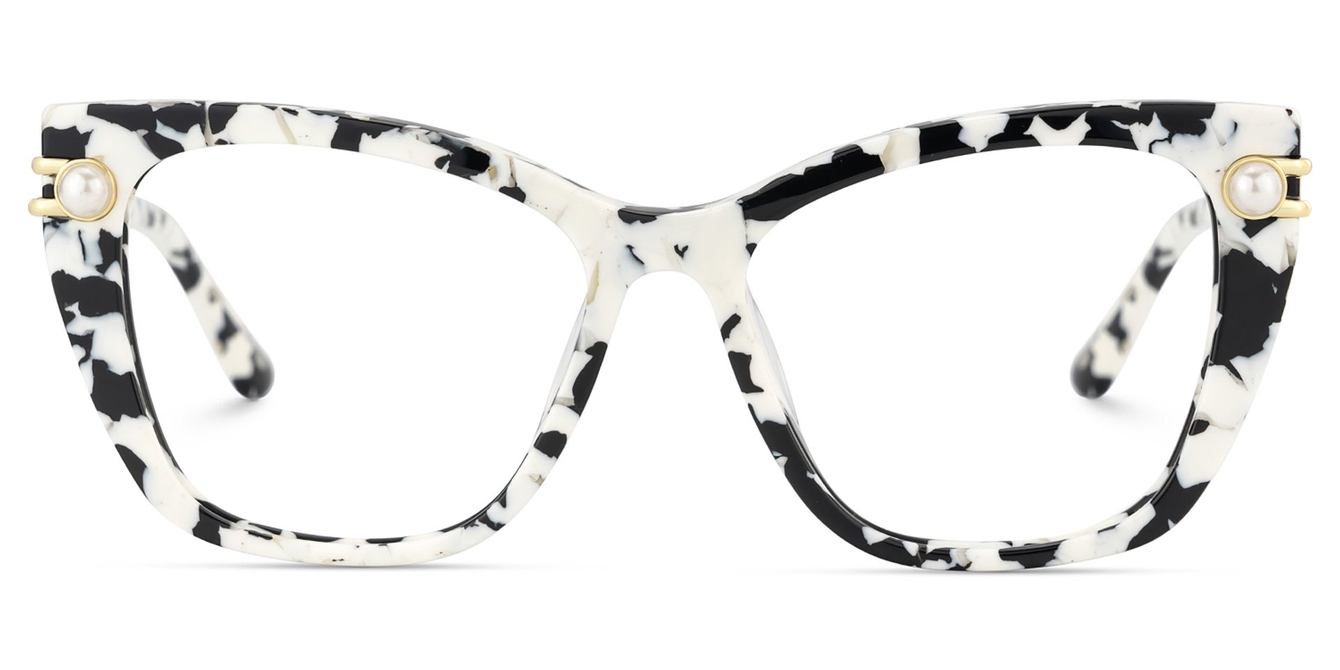 Victor Marmor Cateye Gemischte-Materialien Brille2