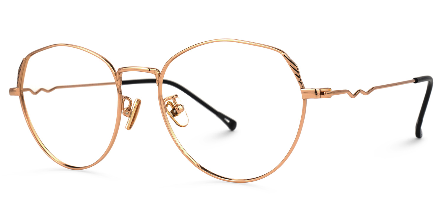 Zelda Gold Rund Brille1