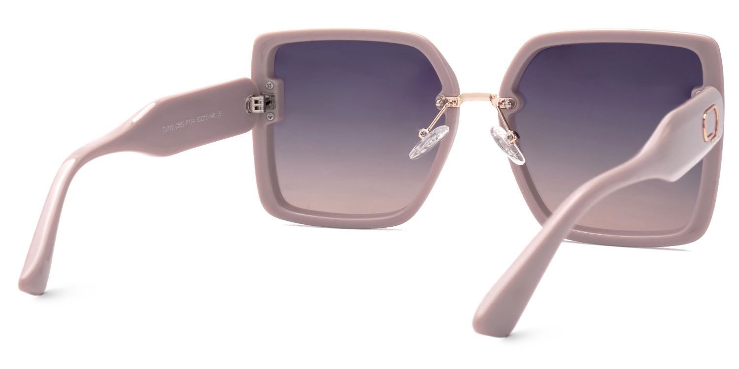 Rina Rosa Quadratisch TR90 Sonnenbrille2