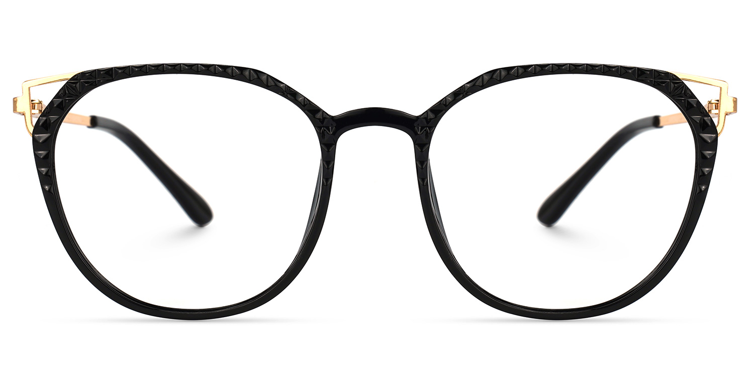 Vickea Schwarz Cateye Brille0