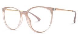 Ablewhite Hellbraun Cateye Brille1