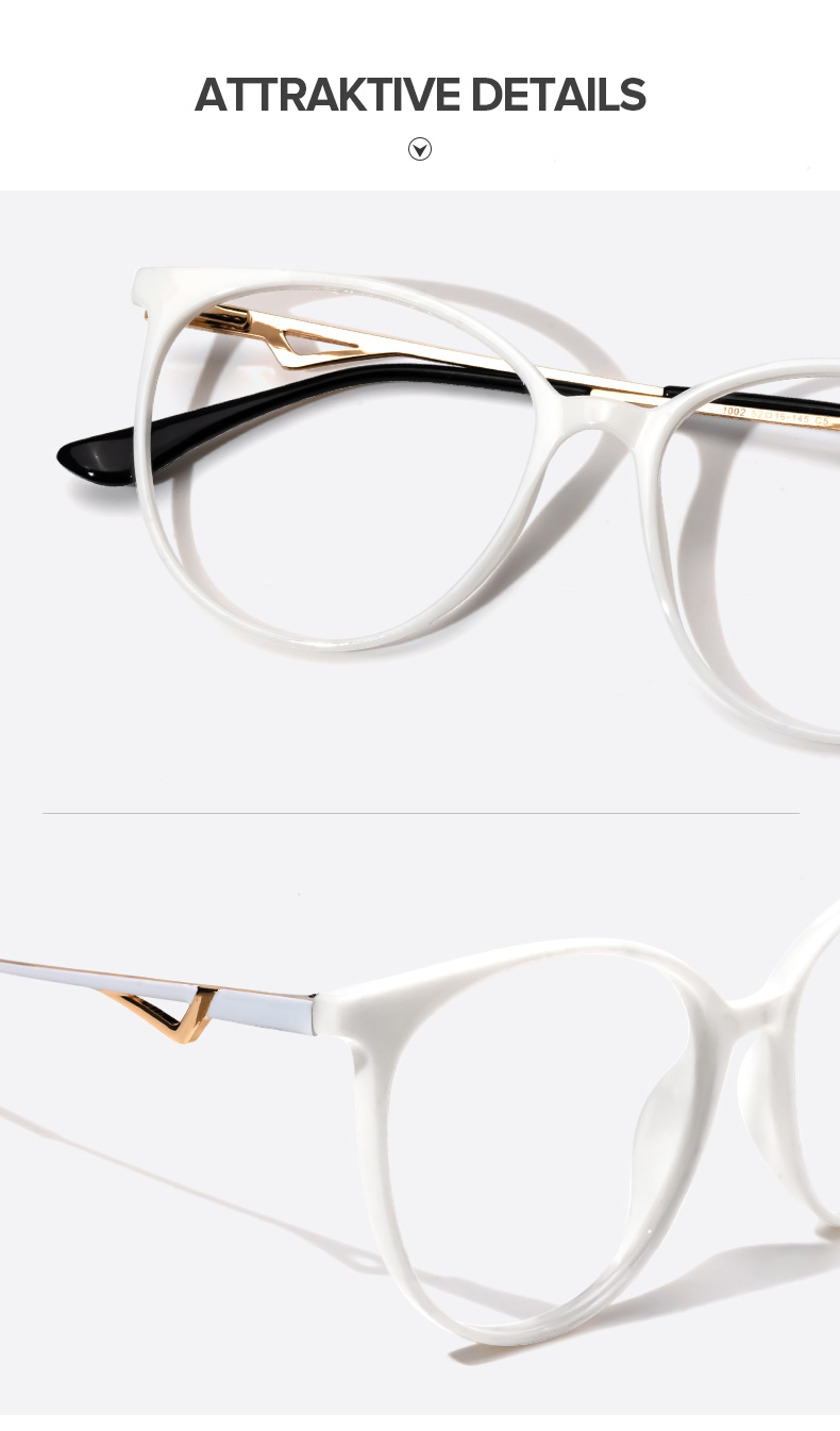 Babbage Weiß Rund Brille