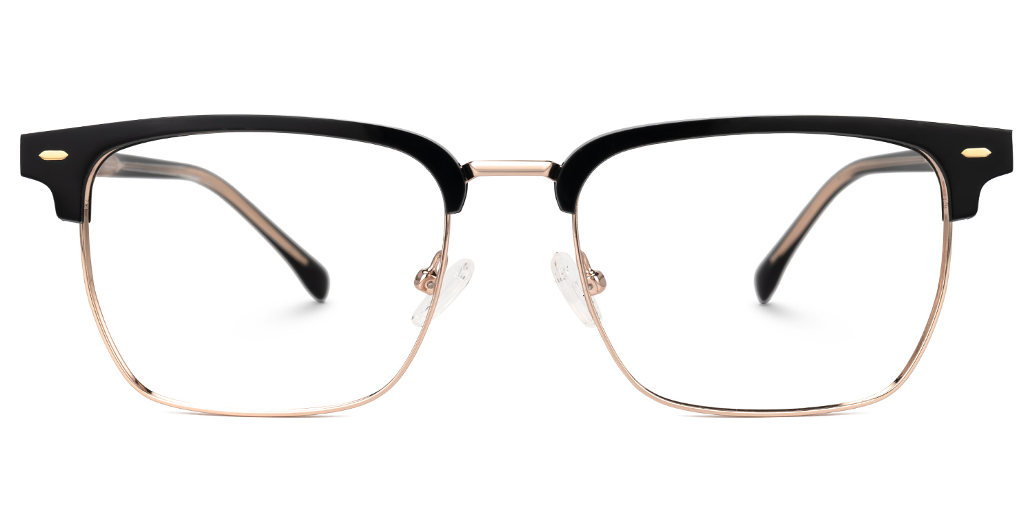 Braidsby Schwarz Browline Brille gutes Bild