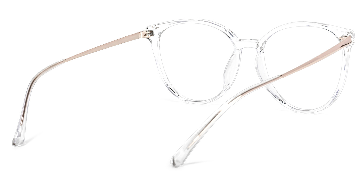 Omar Weiß Kristall Cateye Brille4