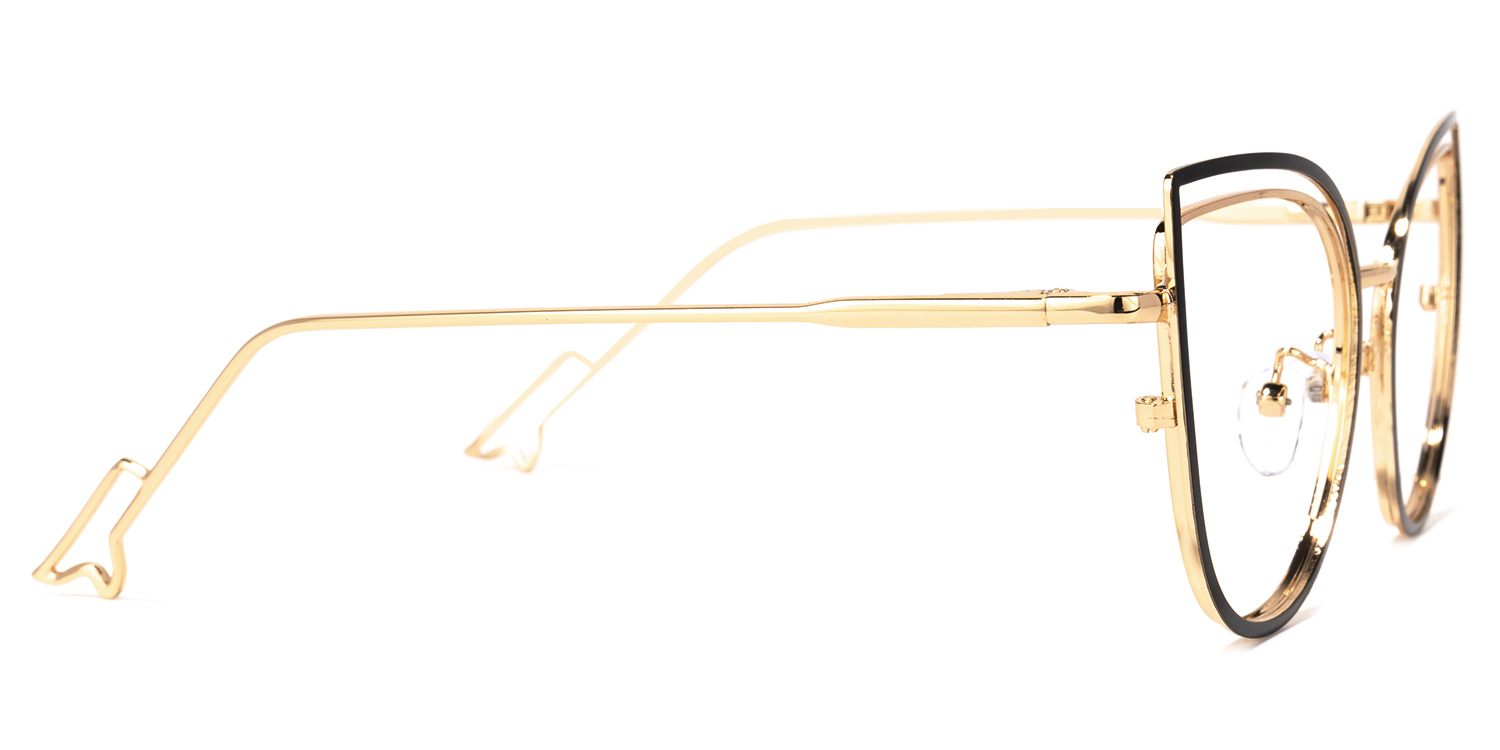 Mable Schwarze Cateye Brille3