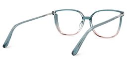 Walden Blau-Rosa Cateye Brille3