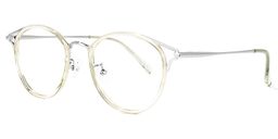 Quaneisha Hellgrün Rund Brille1