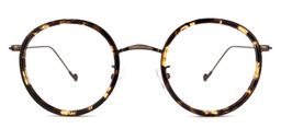 Alba Gelb-Tortoise Rund Brille0