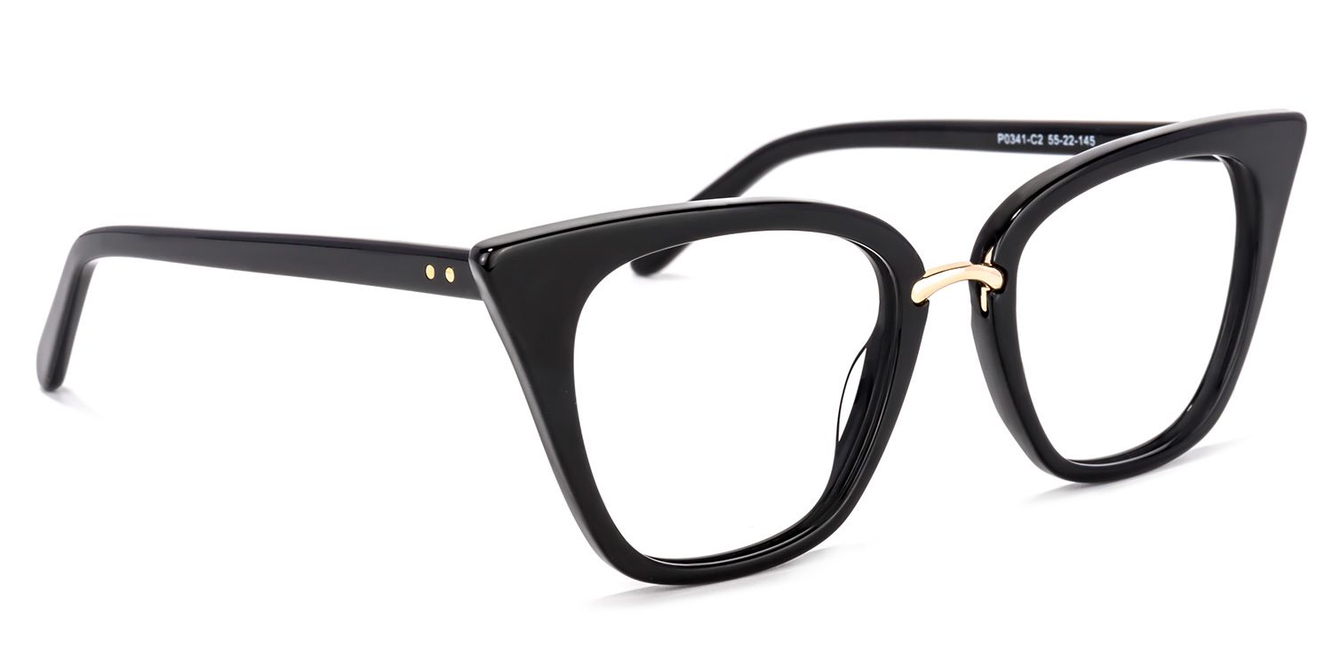 Tallulah Schwarz Cat Eye Brille2
