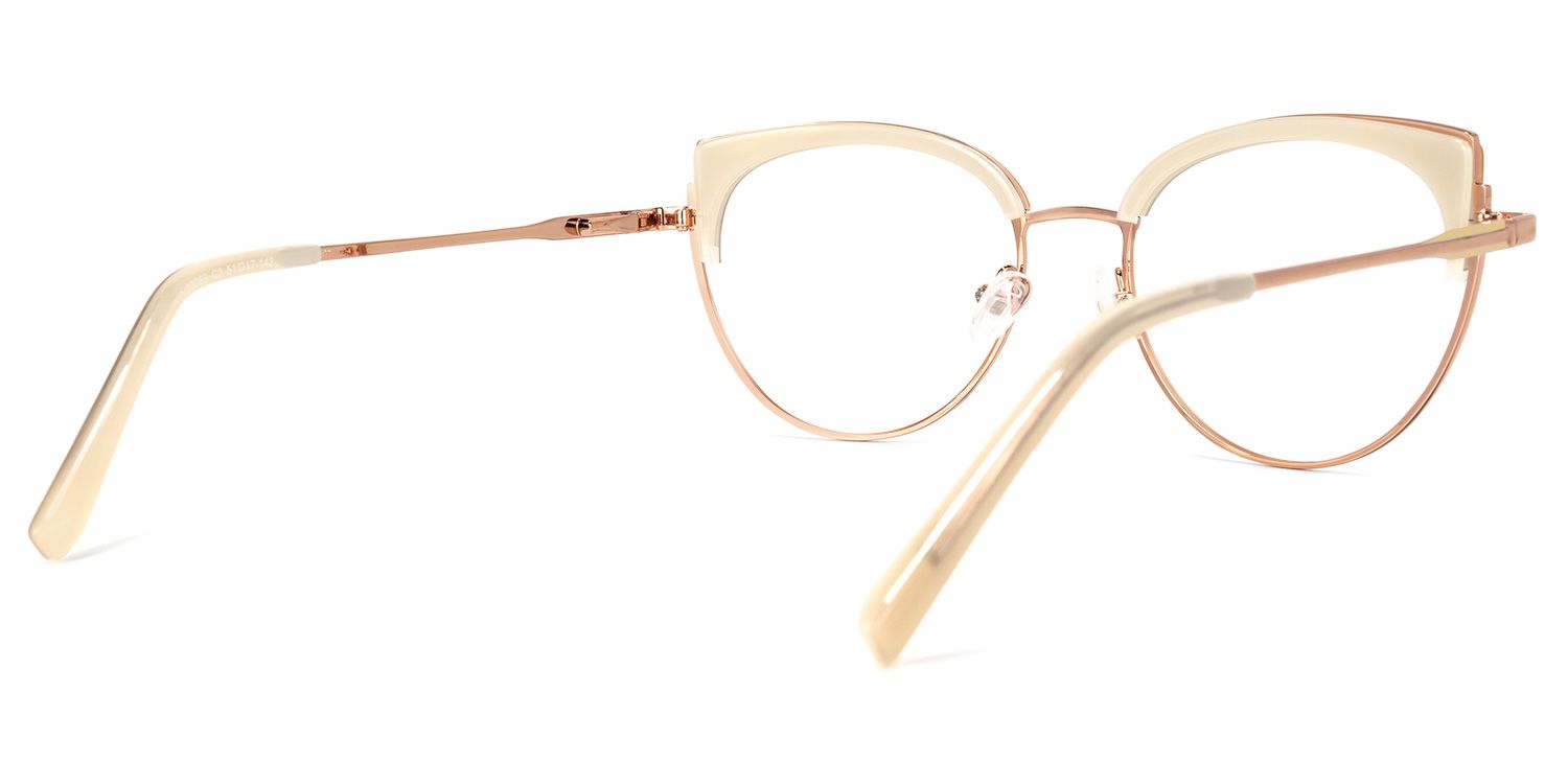 Lorchen Gelb-Gold Cateye Brille4