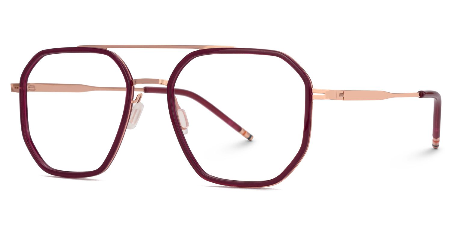 Bethany Rot Pilot Brille1