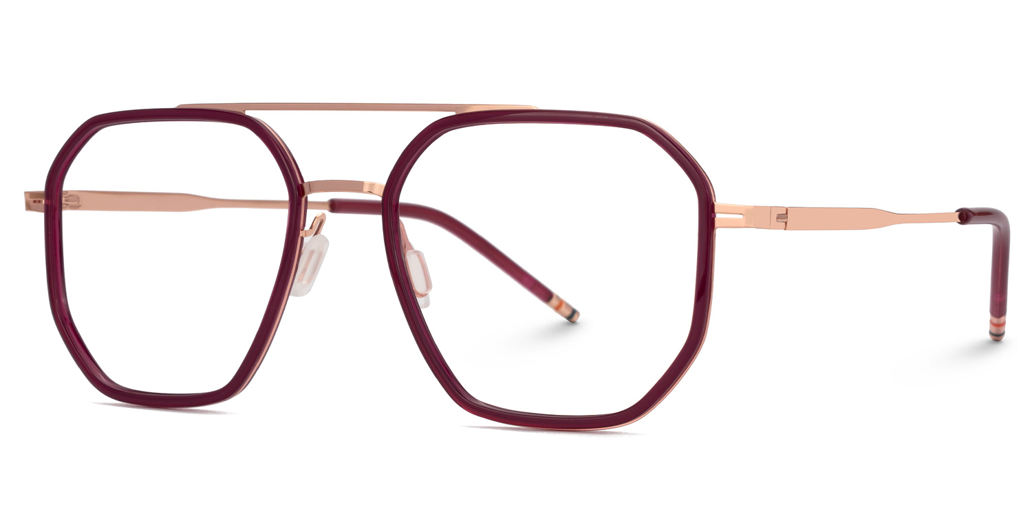 Bethany Rot Pilot Brille1