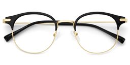 Elke Gold Browline Brille1