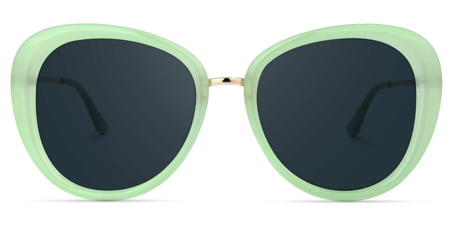 Hagan Grün Cateye Sonnenbrille0