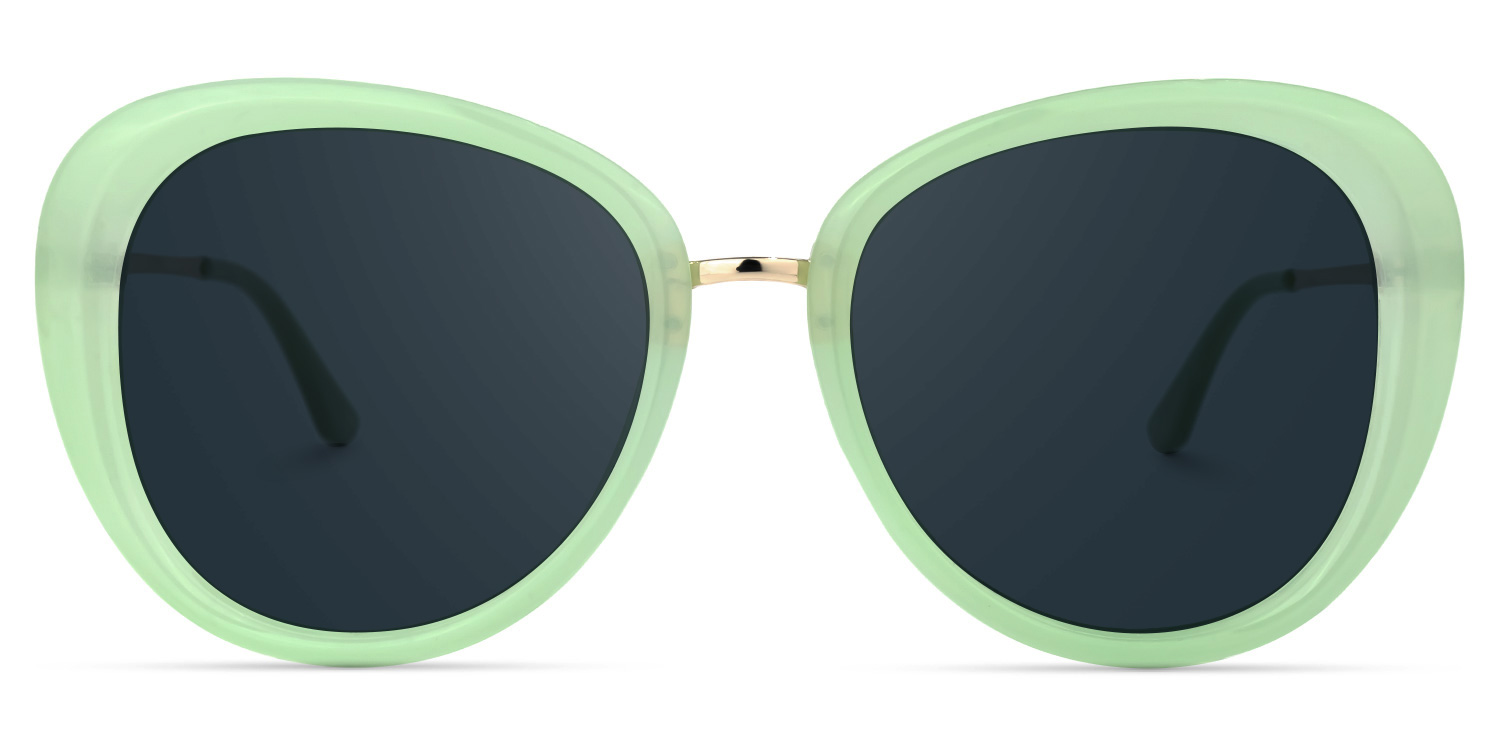 Hagan Grün Cateye Sonnenbrille0