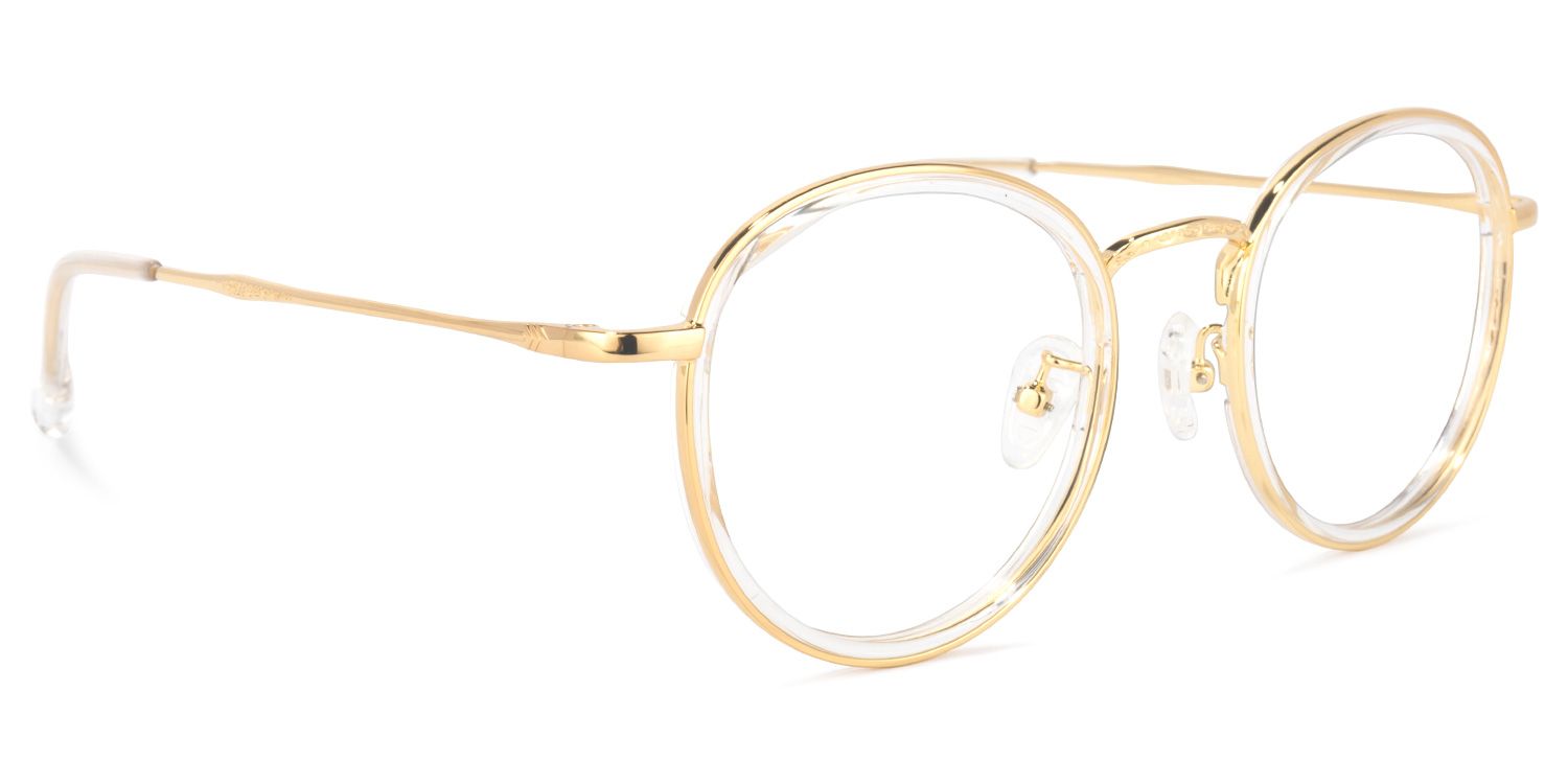 Yahya Gold Rund Brille2