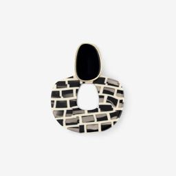 Leann Schwarz-Grau Ohrring0