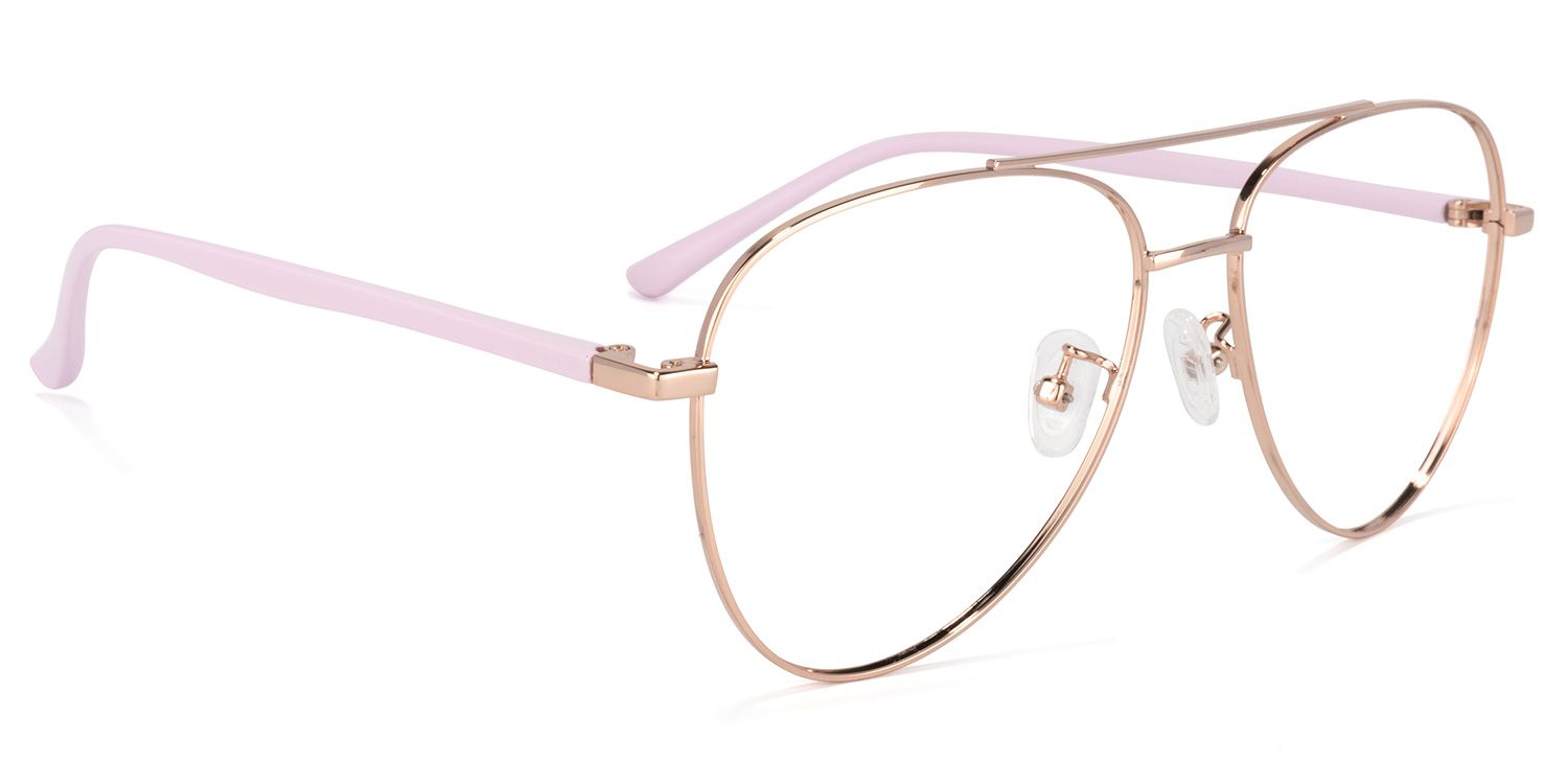 Paige Rosa Pilot Brille2