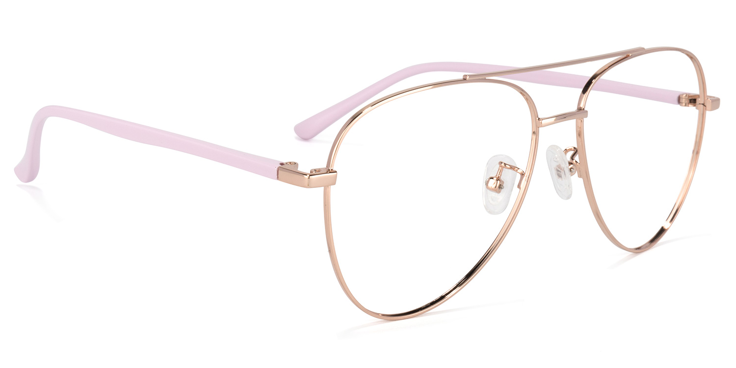 Paige Rosa Pilot Brille2