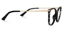 Vaughan Schwarz-Tortoise Cateye Brille3