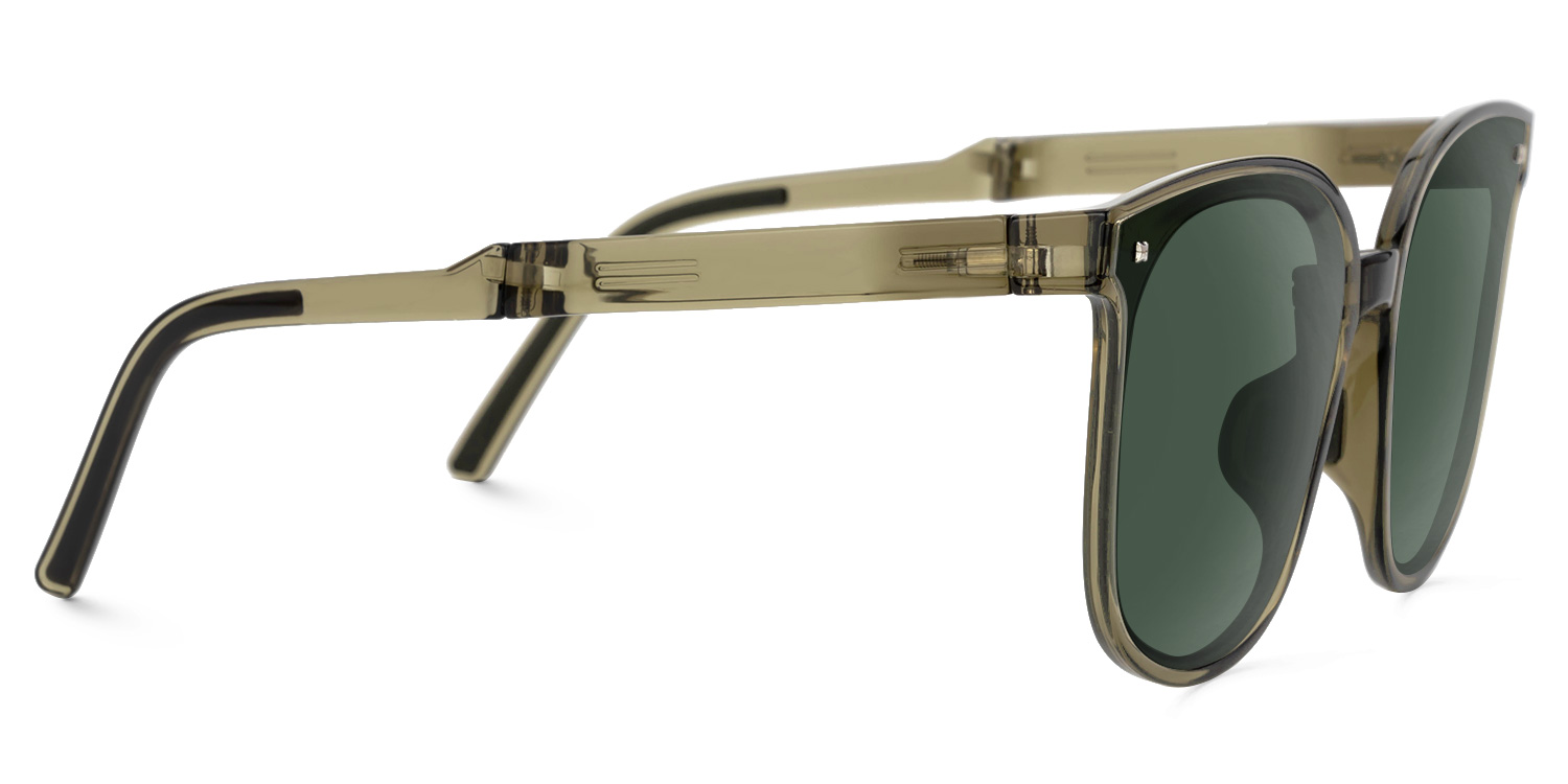 Sulaika Faltbar Grün Quadratisch Sonnenbrille3