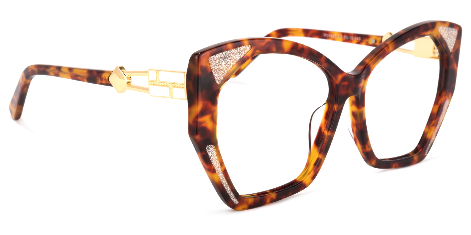 Cannes Tortoise Geometrische Brille2