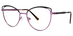 Baade Lila-Schwarz Cateye Brille1