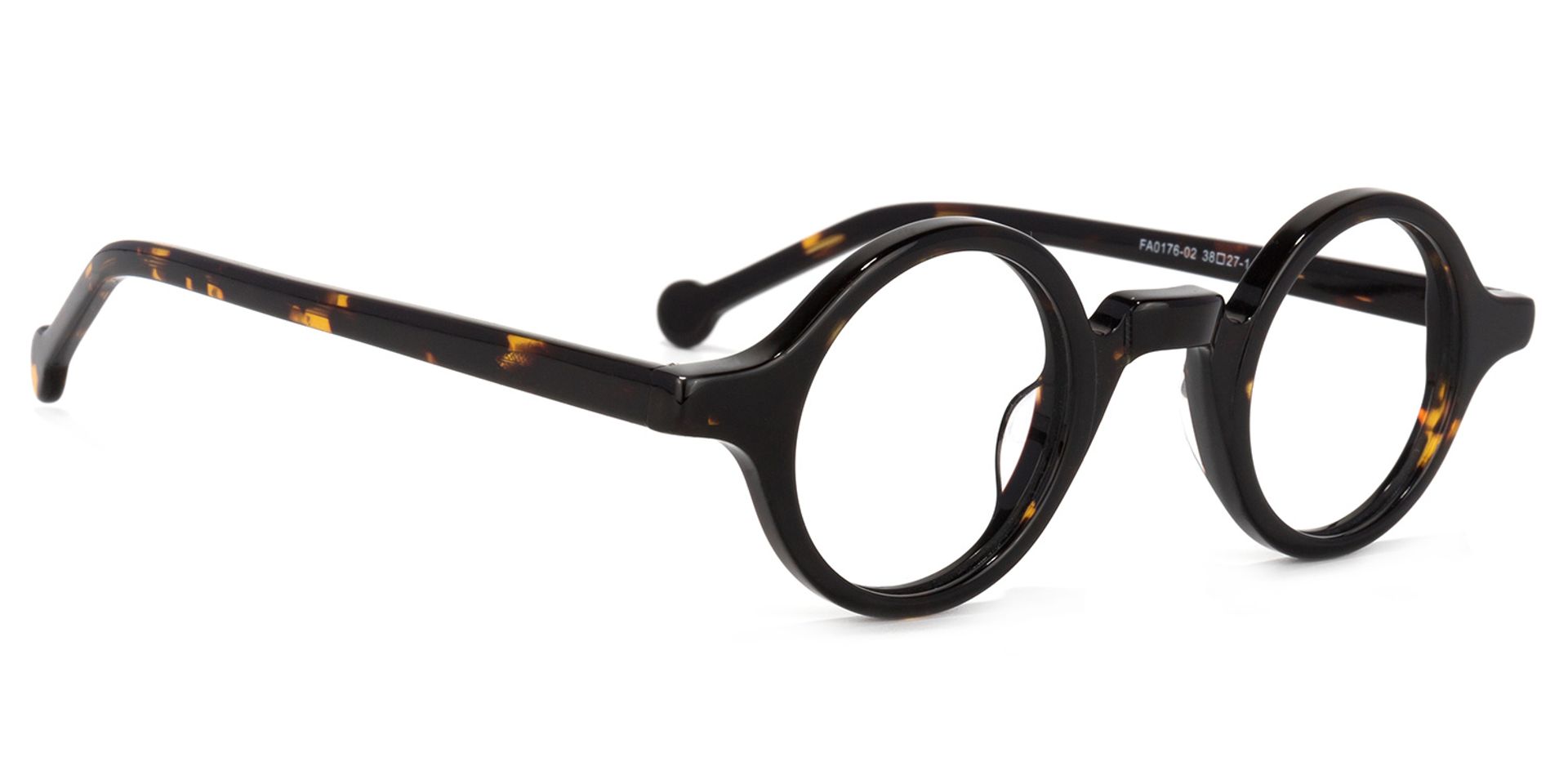 Arale Tortoise Rund Vollrand  Brille2