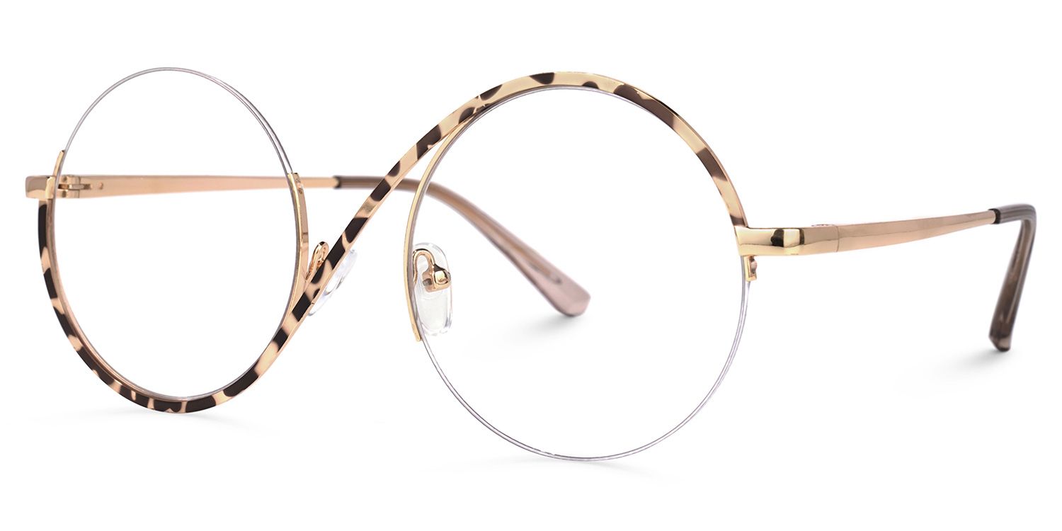 Alina Schwarz-Tortoise Rund Wicked Brille3