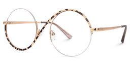 Alina Schwarz-Tortoise Rund Brille3