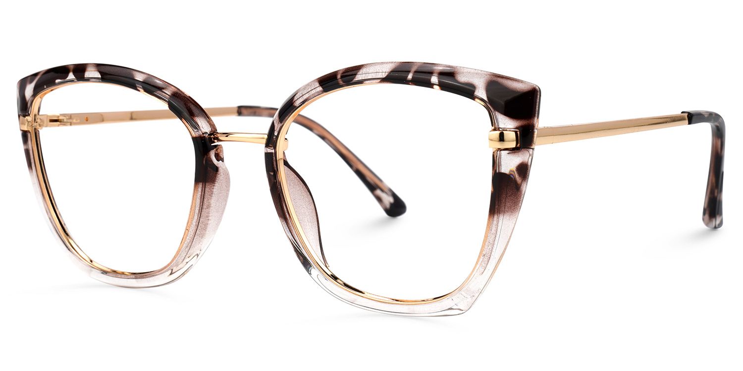 Palma Schwarz-Tortoise Cateye Brille1