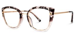 Palma Schwarz-Tortoise Cateye Brille1