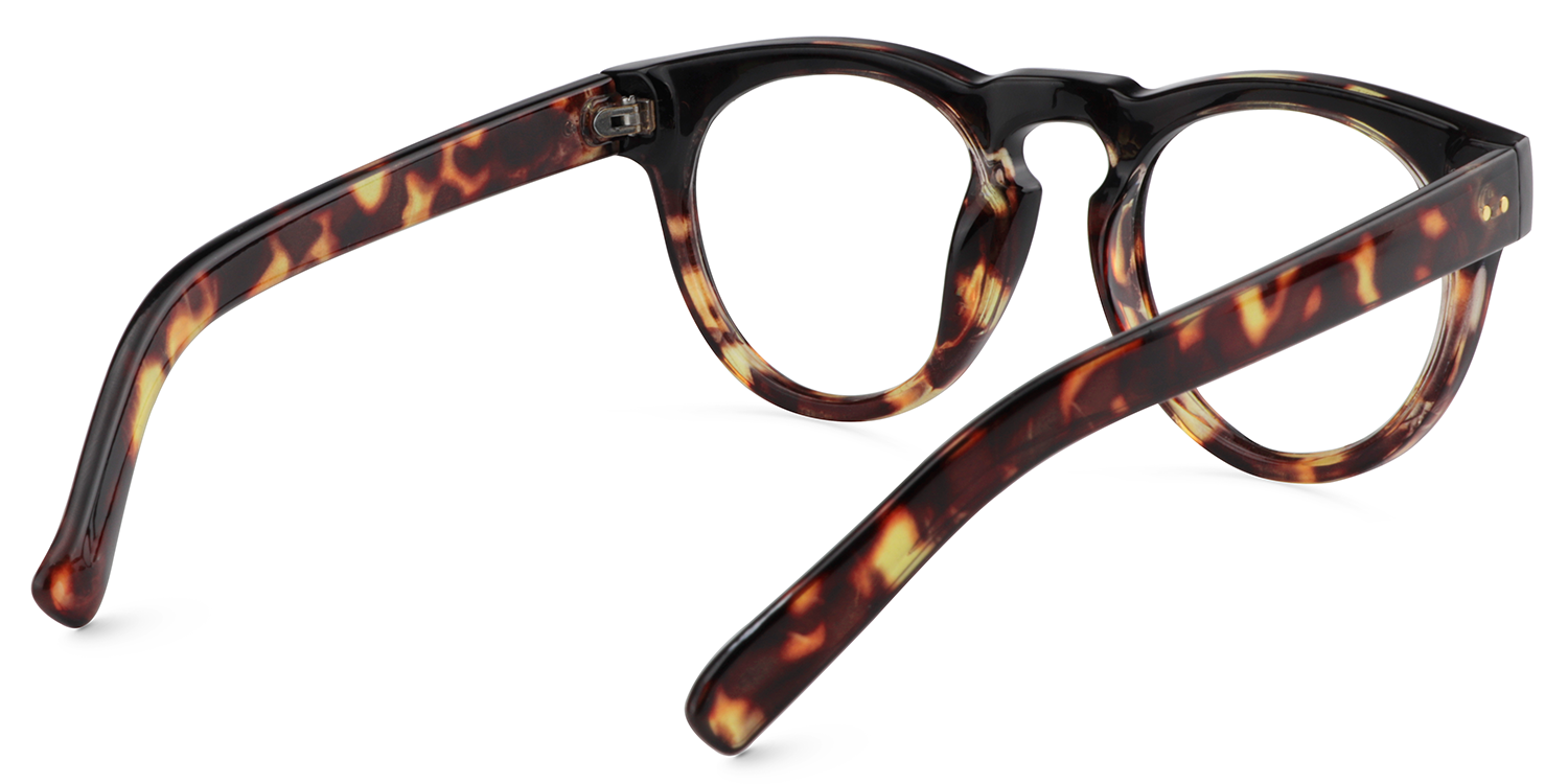 Malloy Rund Tortoise Brille5