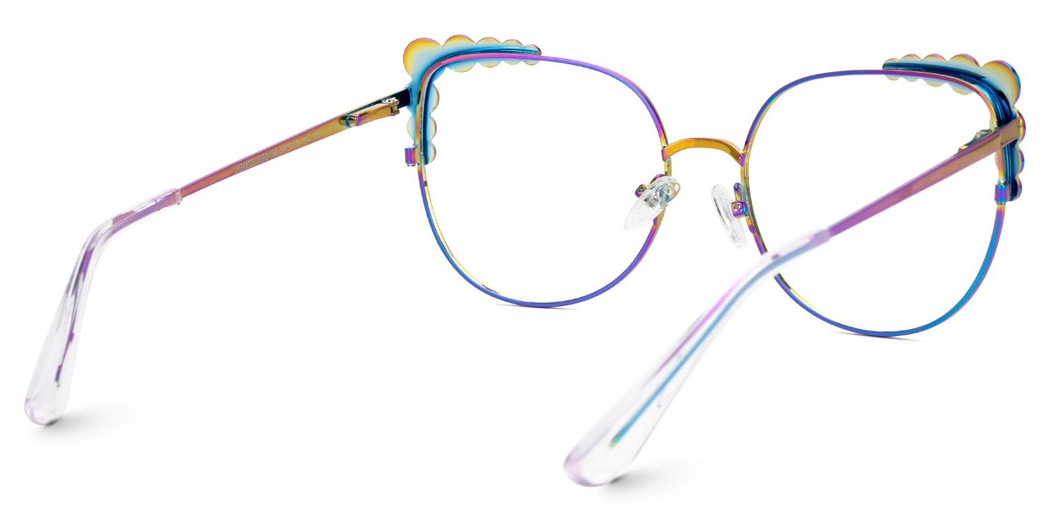 Wallice Bunt Cateye Brille2