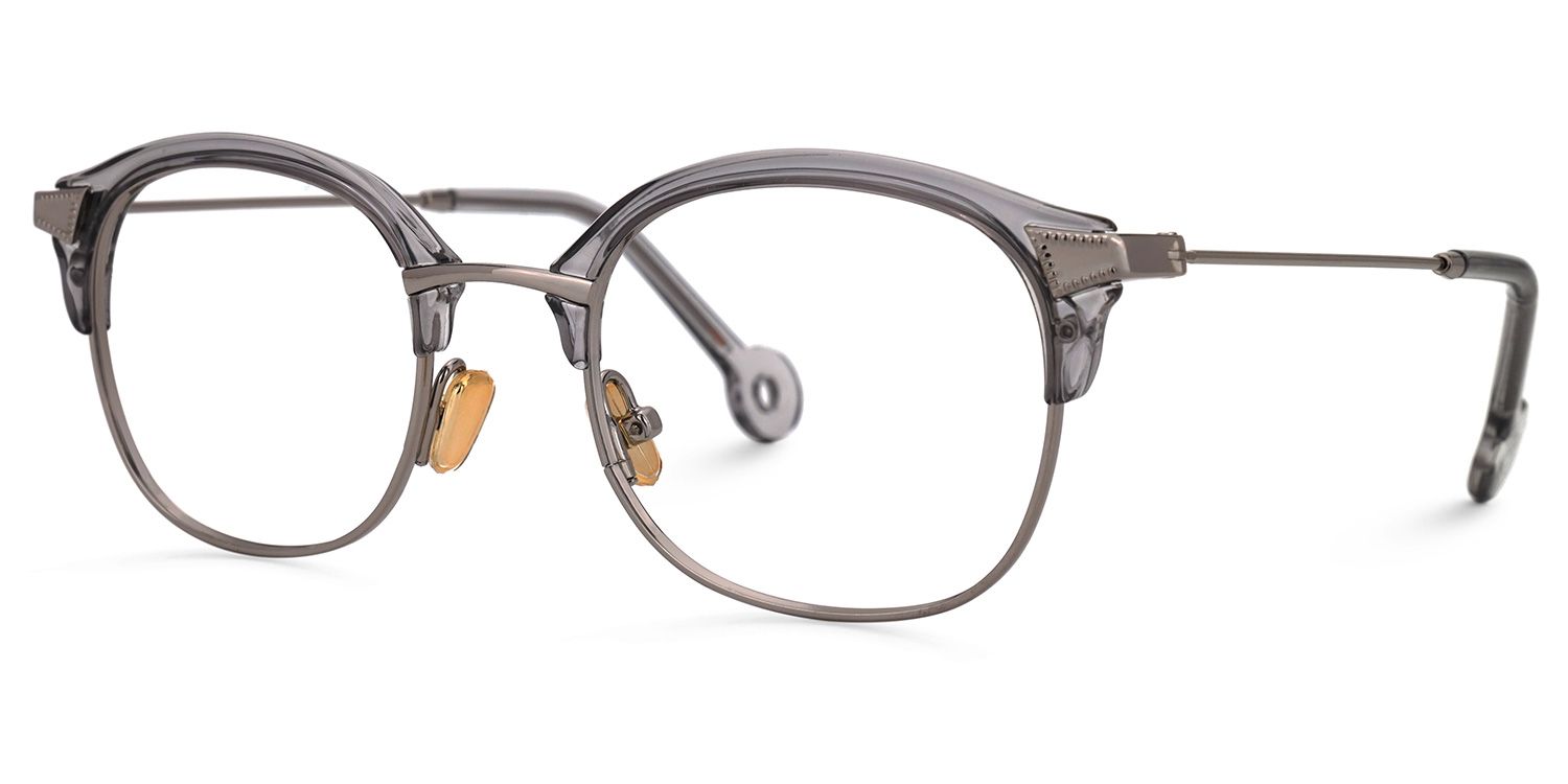 Nahor Grau Browline Brille1
