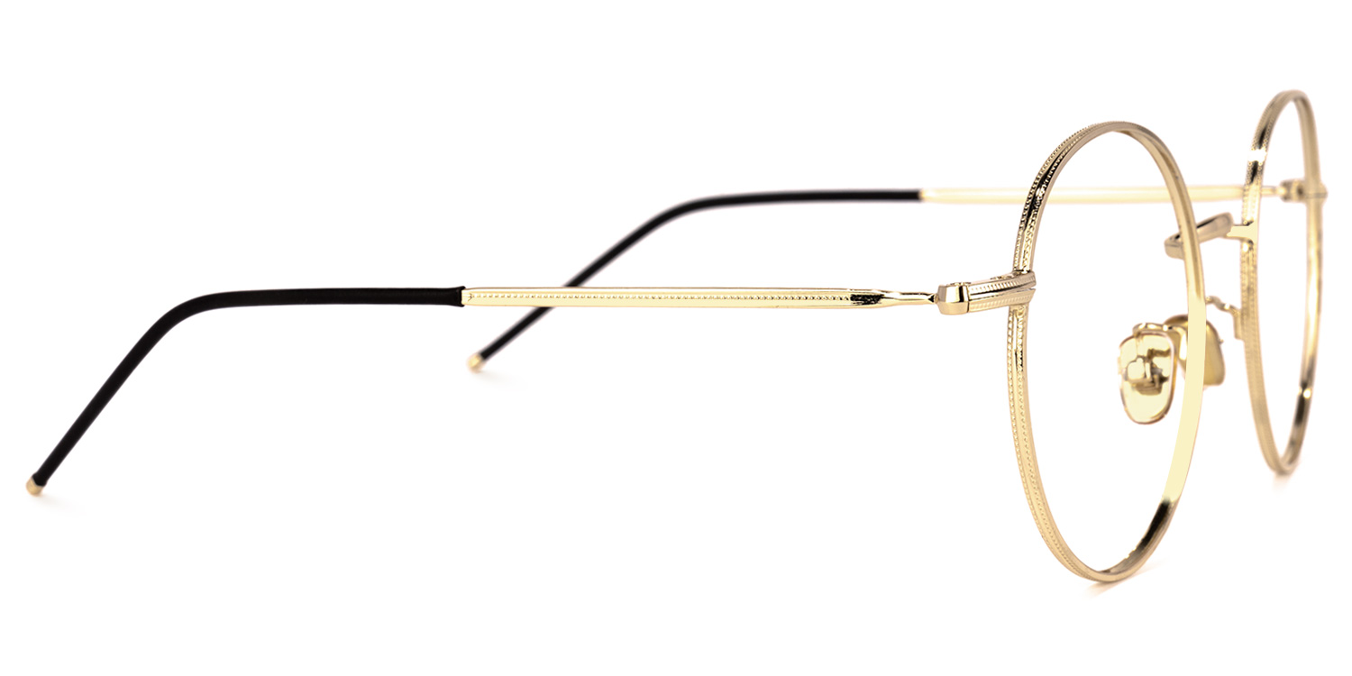 Yamilet Gold Runde Brille2