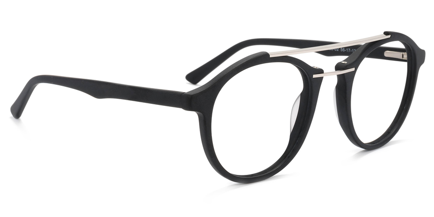 Lee Schwarze Pilot Brille2