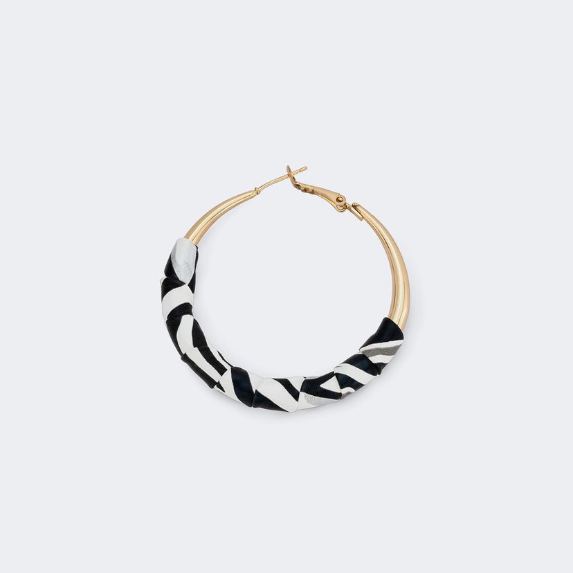 Tina Schwarz-Weiß Ohrring