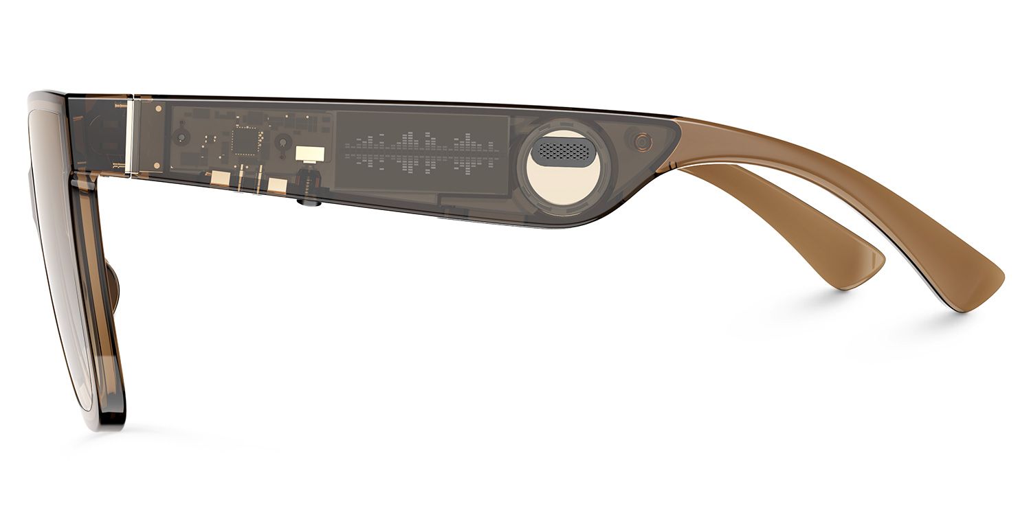 Kaylee Braun Quadratisch Bluetooth Sonnenbrille2