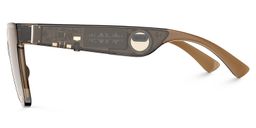 Kaylee Braun Quadratisch Bluetooth Sonnenbrille2