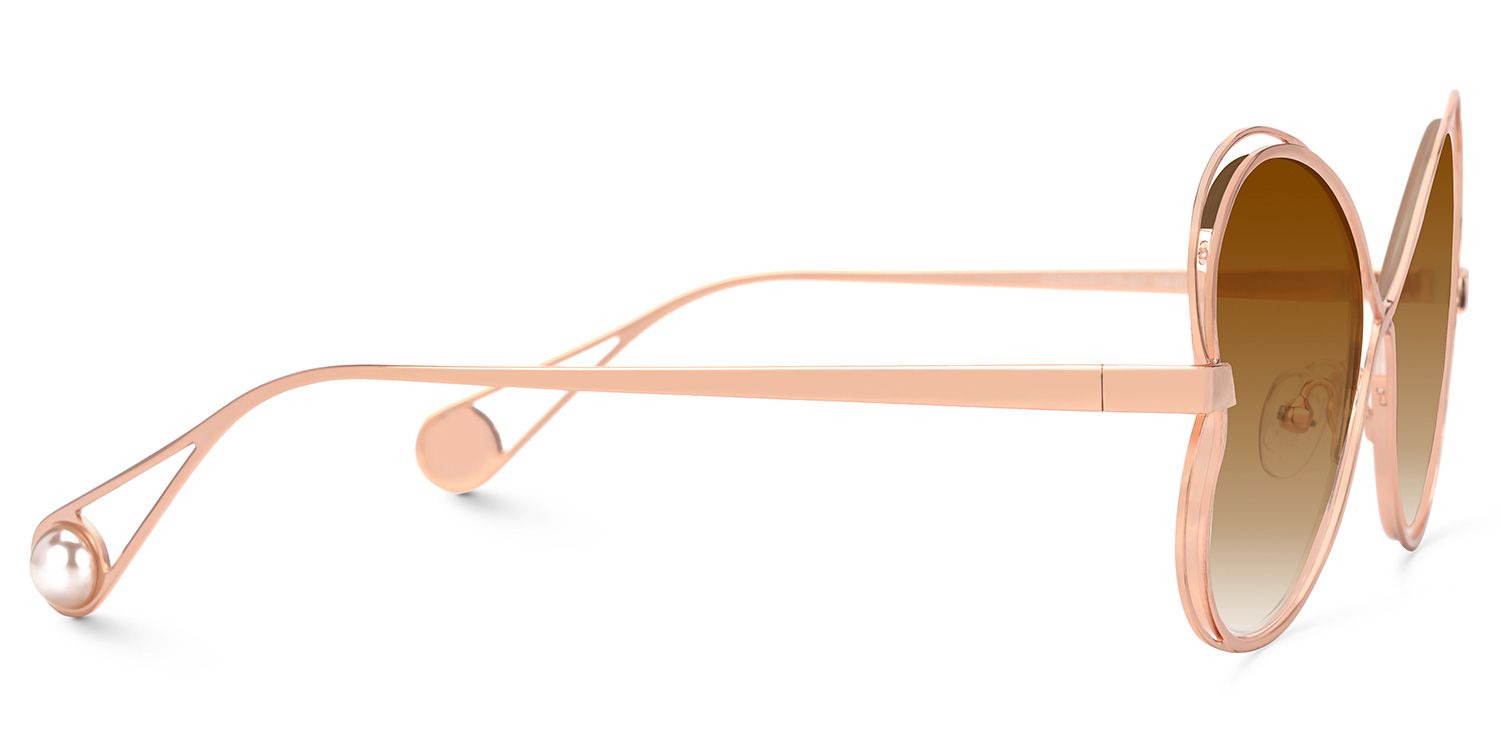 Clemons Braun Geometrisch Sonnenbrille2