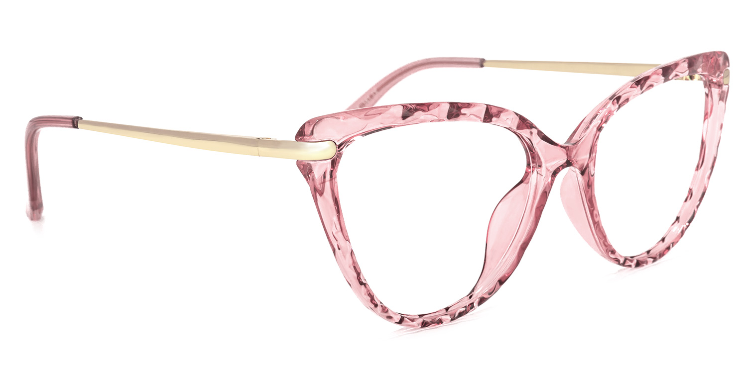 Lucas Rosa Cat Eye Brille2