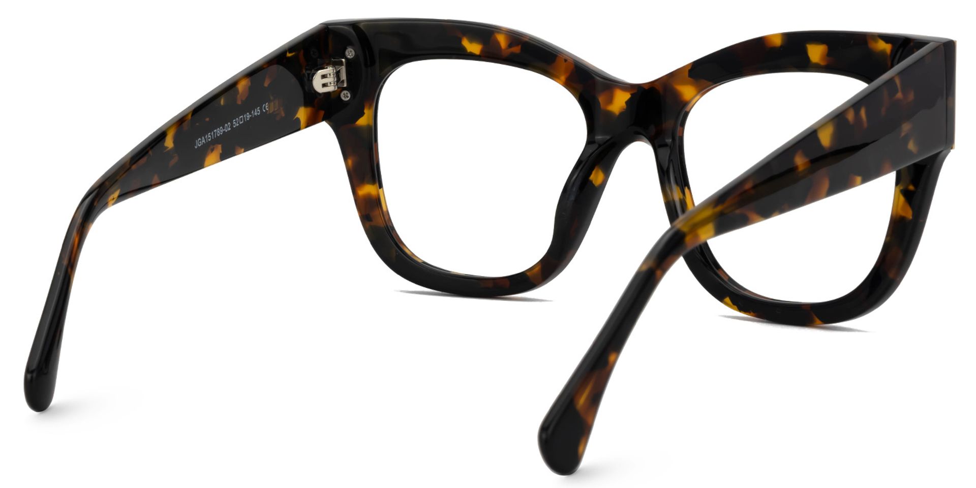 Minfia Tortoise Quadratisch Acetat Brille2