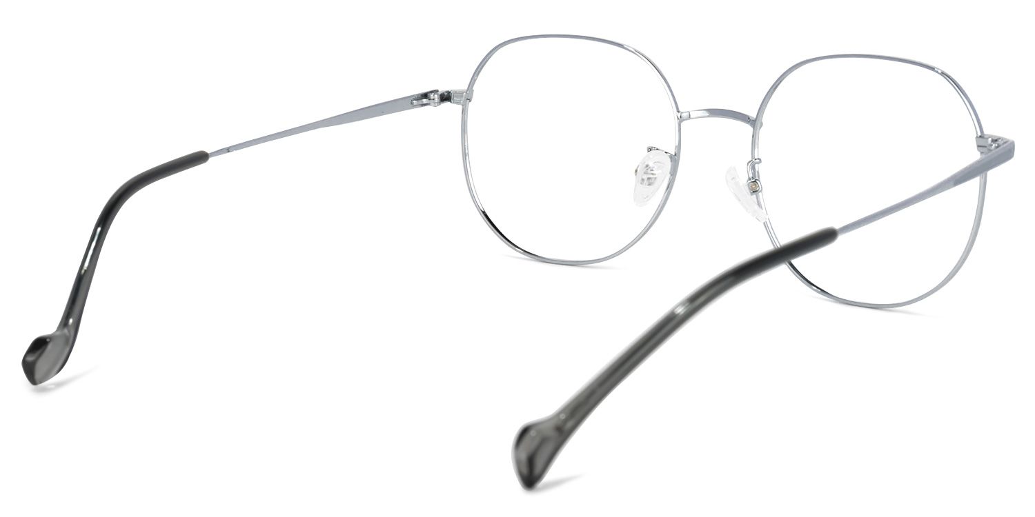 Qusay Silber Rund Brille4
