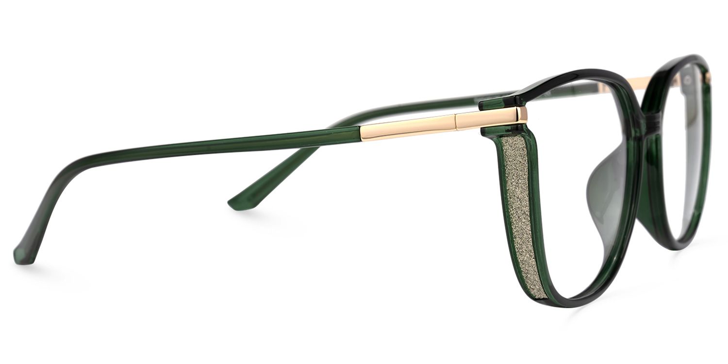 Walden Dunkelgrün Cateye Brille3