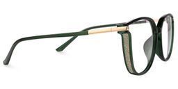 Walden Dunkelgrün Cateye Brille3