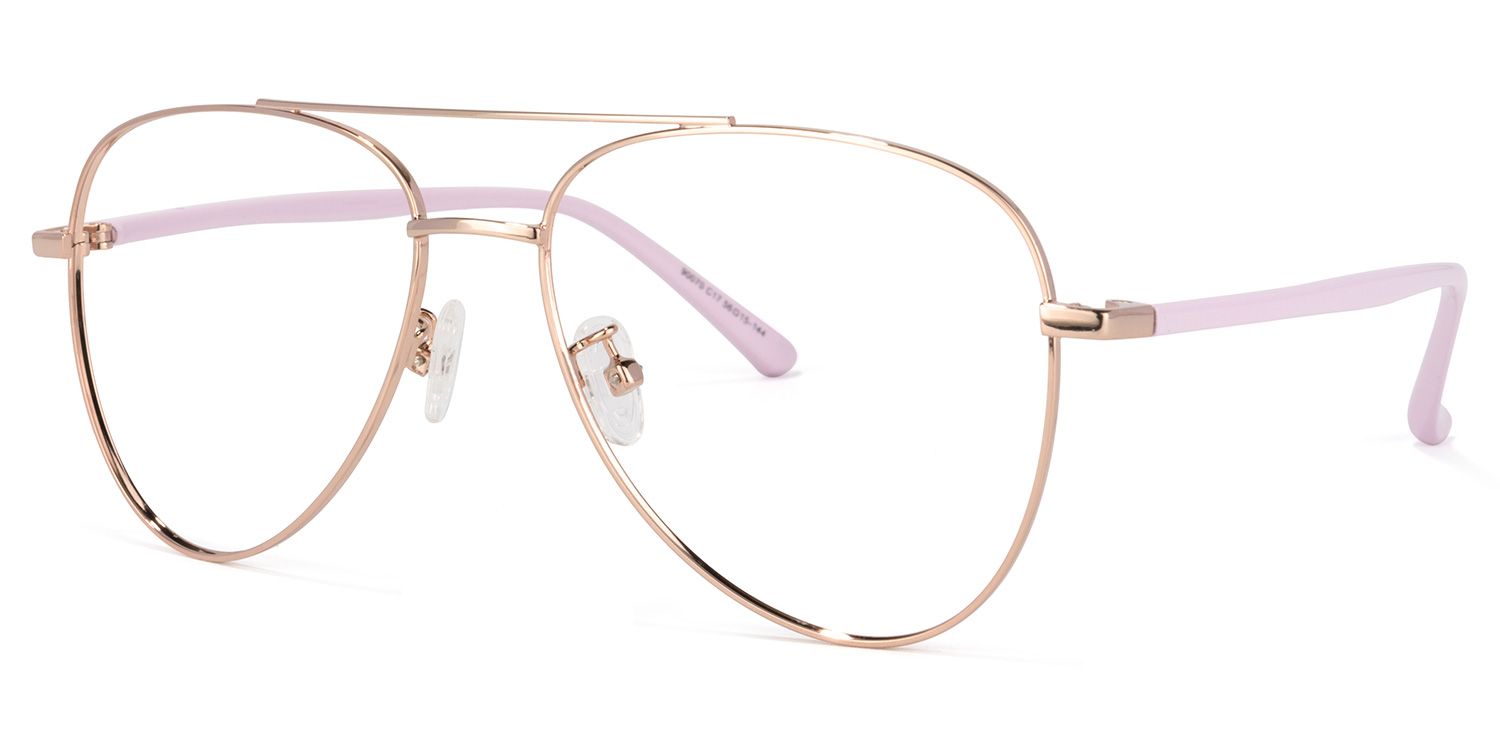 Paige Rosa Pilot Brille1