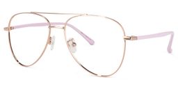 Paige Rosa Pilot Brille1